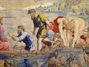 Tapices: cuando España y Bélgica tejen la misma Historia La pesca milagrosa (detalle)